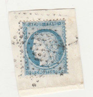 France N° 60A Ceres Dentelé III éme Rep.  Emission De Bordeaux 25 C Bleu - 1871-1875 Cérès