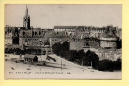 35. SAINT-MALO – Vue De La Porte Saint-Vincent (animée) (voir Scan Recto/verso) - Saint Malo