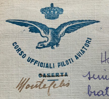 CAMPO DI AVIAZIONE DI GUIDONIA  8/5/18 - CORSO UFFICIALI PILOTI AVIATORI - CASERTA /MONTECELIO BUSTA CON LETTERA INTER - Storia Postale