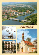 73637293 Piestany Stadtpanorama Fliegeraufnahme Kirche Schwaene Hotel Piestany - Slovakia