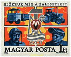 42041 MNH HUNGRIA 1976 PROTECCION EN EL TRABAJO - Ongebruikt