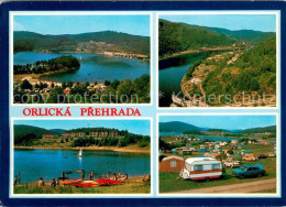 73637283 Orlicka Prehrada Landschaftspanorama See Badestrand Campingplatz Orlick - Tchéquie