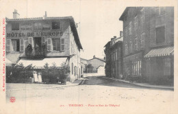 24-5814 : THOISSEY. PLACE ET RUE DE L'HOPITAL. HOTEL DE L'EUROPE - Non Classés