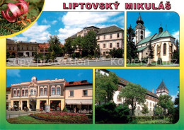 73637257 Liptovsky Mikulas Platz Innenstadt Komitatshaus Kirche Liptovsky Mikula - Slovaquie