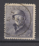 COB 169 Oblitération Centrale BEAURAING - 1919-1920  Re Con Casco