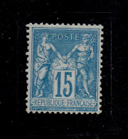 FRANCE - N°90 * - TRACE DE PLI - BON CENTRAGE - 1876-1898 Sage (Type II)