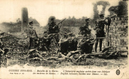 BATAILLE DE LA MARNE INFANTERIE ANGLAISE CACHEE DANS UNE FABRIQUE - Oorlog 1914-18