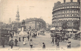England - LONDON - Entrance To Strand - Grand Hotel And Trafalgar Square - Publ. Levy L.L. 87 - Otros & Sin Clasificación