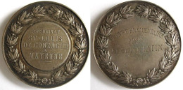Médaille En Bronze Pensionnat St Louis De Gonzague à Mayenne, 53 Pays De Loire, Attribuée à Mlle Tatin - Altri & Non Classificati