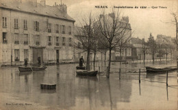 MEAUX INONDATIONS DE 1920 QUAI THIERS - Meaux