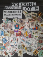 POLOGNE, VRAC 80 G , LOT E , DECOLLES,MODERNES,GRANDS FORMATS 波兰，散装 80 克，E 批，独立，现代，大规格 LARGE OFF PAPER - Vrac (max 999 Timbres)