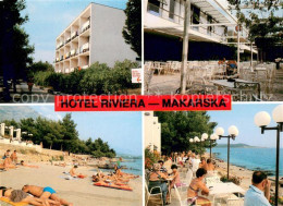 73636928 Makarska Dalmatien Hotel Riviera Restaurant Terrasse Strand Makarska Da - Croatia