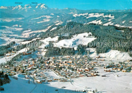 73636798 Oberstaufen Mit Altmann Und Saentis Appenzeller Alpen Winterlandschaft  - Oberstaufen