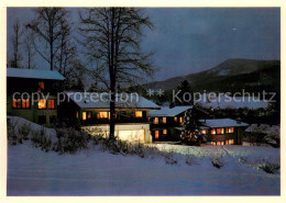 73636788 Ruhpolding Sporthotel Gaestehaus Am Westernberg Im Winter Nachtaufnahme - Ruhpolding