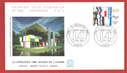 FDC LE CORBUSIER MAISON DE L'HOMME  PARIS 11 4 1987 - 1980-1989