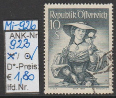 1950 - ÖSTERREICH - FM/DM "Österr. Volkstrachten"  10 S  Blaugrau -  O Gestempelt - S. Scan  (923o     At) - Gebruikt