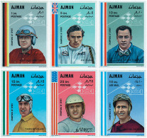 688906 HINGED AJMAN 1969 CAMPEONES DE AUTOMOVILISMO - Adschman