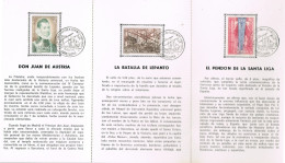 54960. Folleto Documento BARCELONA 1971. IV CENTENARIO BATALLA LEPANTO. Asoc. Lope De Vega - Brieven En Documenten