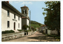 Carte ( Format 15 X 10,5 Cm ) GIRON Mairie école Et Hôtel Bellevue - Non Classés