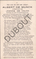 WOII - Soldaat Albert De Munck °1916 Grimbergen †1939 Militair Gasthuis Elsene  (F577) - Obituary Notices