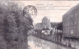 MALINES - MECHELEN - Vue De La Dyle Prise Au Ponr De La Fontaine Vers L'église - Mechelen