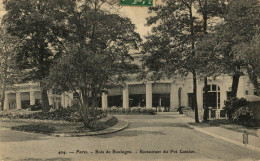 PARIS BOIS DE BOULOGNE RESTAURANT DU PRE CATELAN - Arrondissement: 16