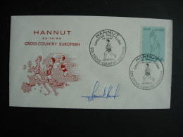 Belgique. Cachet Temporaire Frappé à Hannut Le 23.12.62. Cross Country. Signature De Karl Lismont - Leichtathletik