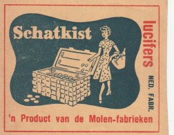 112-Luciferetiket Etiquettes Allumettes Match Label  Schatkist - Netherlands