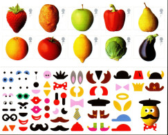 Großbritannien 2003 - Mi.Nr. 2092 - 2101 I Folienbogen - Postfrisch MNH - Früchte Obst Gemüse Vegetables - Unused Stamps