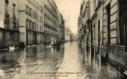 CRUE DE LA SEINE PARIS LA RUE SURCOUF INONDEE - Inondations De 1910