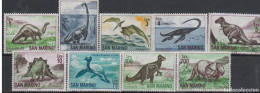 San Marino  SELLOS  Dinosaurios  Yvert 645/3 Serie Completa   Año 1965 Sellos Nuevos *** - Ungebraucht