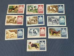 San Marino  SELLOS  Perros Yvert 413/2  Serie Completa   Año 1956 Hb  Sellos Usados - Ungebraucht