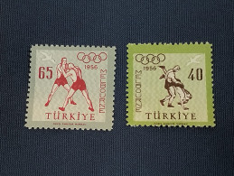 Turquia SELLOS  Olimpiada Melbourne  Yvert 35/6 Aereos  Serie Completa   Año 1956 Hb  Sellos Nuevos *** - Estate 1956: Melbourne