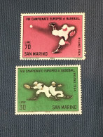 San Marino  SELLOS  Beisbol   Yvert 637/8  Serie Completa   Año 1964 Hb  Sellos Nuevos *** - Nuevos