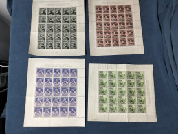 España Lote 100  Sellos Velazquez  Edifil 1340/3  Hoja Pliego Año 1961 Sellos Nuevos * MH/MNH *** - Neufs