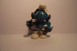 SCHTROUMPFS  -   SCHTROUMPF -  JOURNALISTE - REPORTER -  PEYO - 82 - Germany - Smurfs