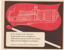 112-Luciferetiket Etiquettes Allumettes Match Label  Nieuwbouw De Lichtberg - Niederlande