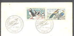 PARIS (XIè Salon Des Oiseaux 14-XI-1960) (sur Enveloppe Entière) - Bolli Commemorativi