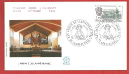 FDC ABBAYE DE LANDEVENEC 20 4 1985 - 1980-1989