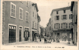 Condrieu Rues De Belfort Et Des Ecoles Rhône 69420 N°3 Cpa Non Ecrite Au Dos TB.Etat - Condrieu