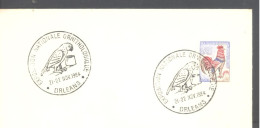 ORLEANS (Exposition Internationale Ornithologique 21-22 Nov. 1964) (sur Enveloppe Entière) - Bolli Commemorativi