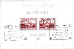 LUXEMBOURG / BF N° 2 OBLITERATION FDC DE 1937 - Blocks & Sheetlets & Panes