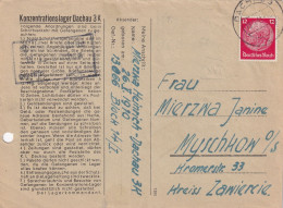 KONZENTRATIOSLAGER DACHAU 3K. 12 6 41 - Covers & Documents