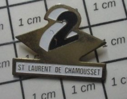 220 Pin's Pins / Beau Et Rare : VILLES / ST LAURENT DE CHAMOUSSET ANTENNE 2 - Städte