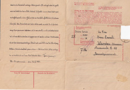 KONZENTRATIOSLAGER WEIMAR-BUCCHENWALD. 16 4 1944 - Covers & Documents