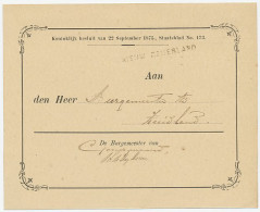 Naamstempel Nieuw Beijerland 1886 - Lettres & Documents