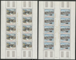 MONACO N° 1492 + 1493 En Feuilles Complètes De 10 Ex. Neuves ** (MNH) Avec Coin Daté Voir Suite - Nuevos