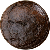 France, Médaille, Louis Aragon, 1983, Cuivre, Salmon, SPL - Sonstige & Ohne Zuordnung