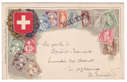 Picture Postcard Switzerland 1934 Stamps Helvetia - Autres & Non Classés