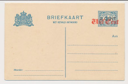 Briefkaart G. 119 I - Verschoven Opdruk - Postal Stationery